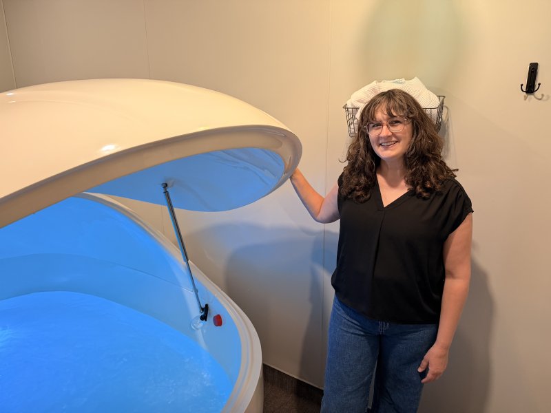 New owner Heather Rowe is ready to welcome the community to a grand opening for Drift Float Rehoboth May 5. SUBMITTED PHOTO